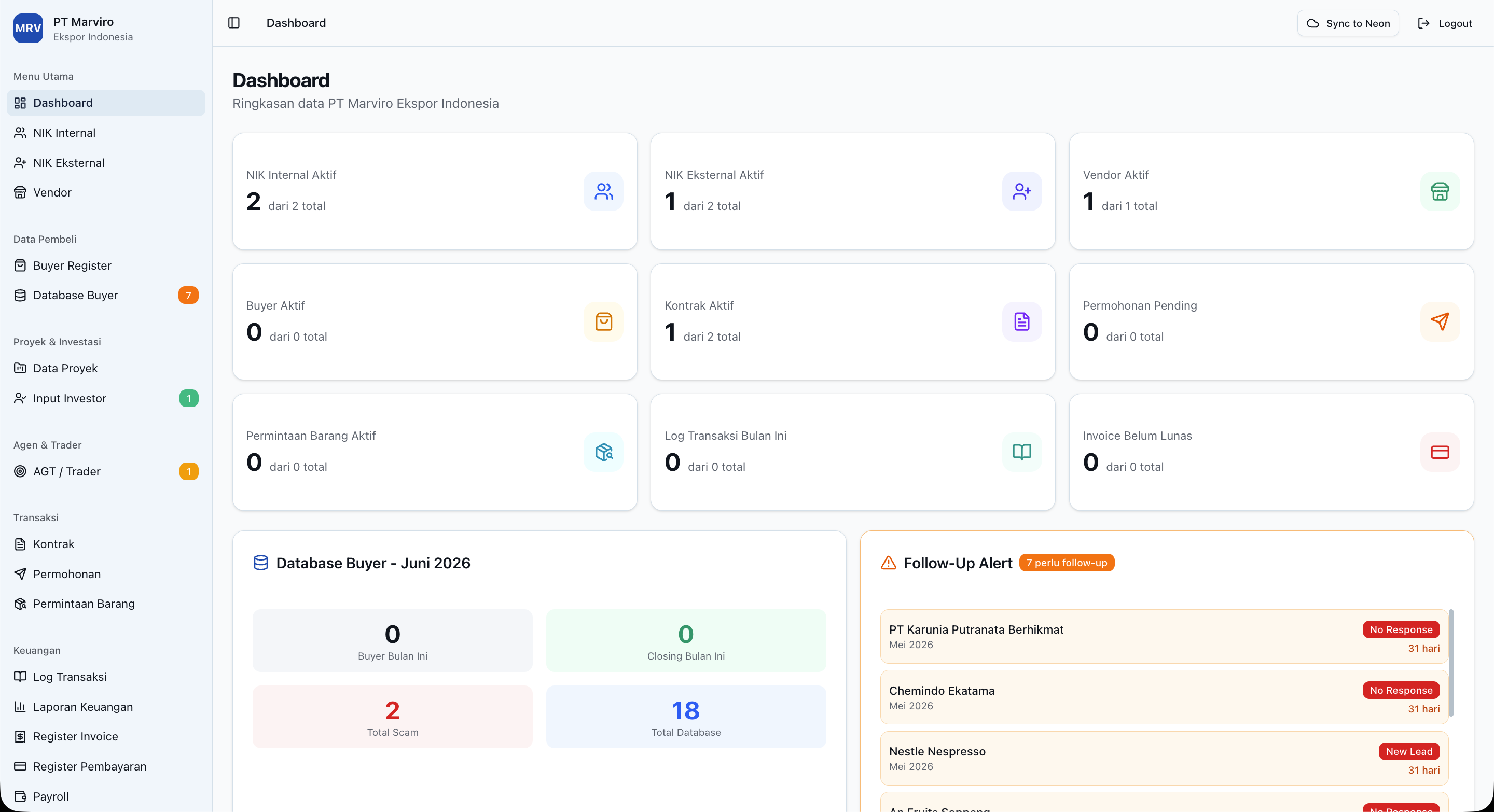 Internal Management System